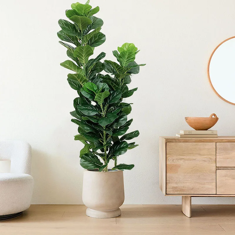 Ficus Lyrata Tree - 35-150cm Tropical Tree Large Fake Ficus