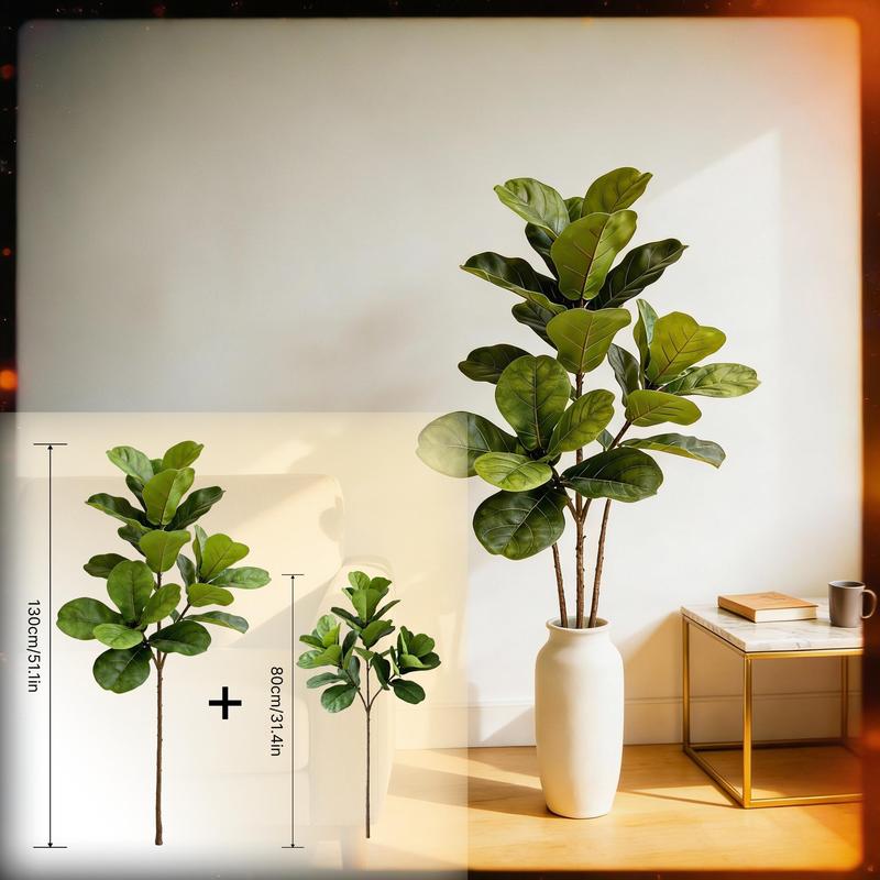 Large Artificial Fiddle Leaf F - đánh giá và giá Ficus Lyrata Tree